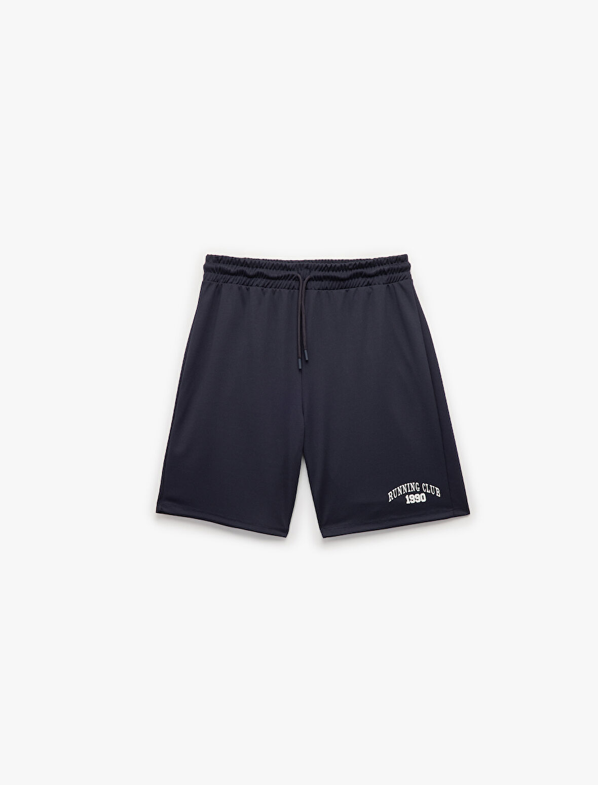 Beli Bağcıklı Baskılı Spor Şort