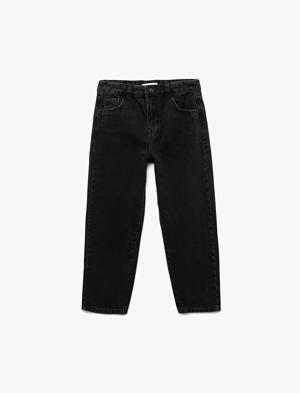 Cep Detaylı Rahat Kesim Pamuklu Denim Pantolon