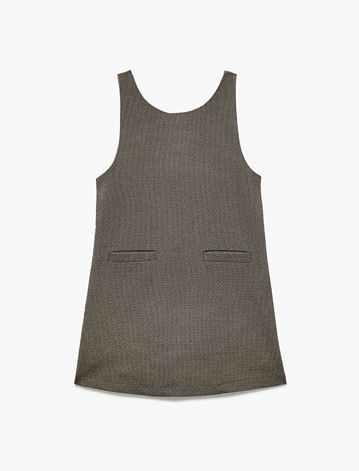 A Kesim Bisiklet Yaka Kolsuz Jile Elbise