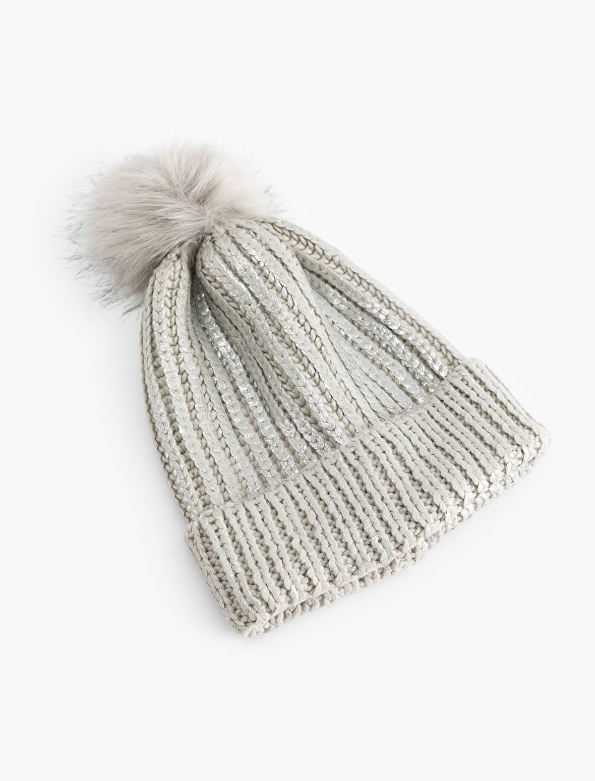 Simli Ponponlu Katlı Bere