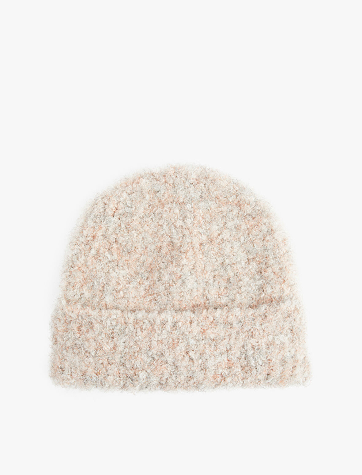 Yün Karışımlı Katlı Kırçıllı Örgü Bere