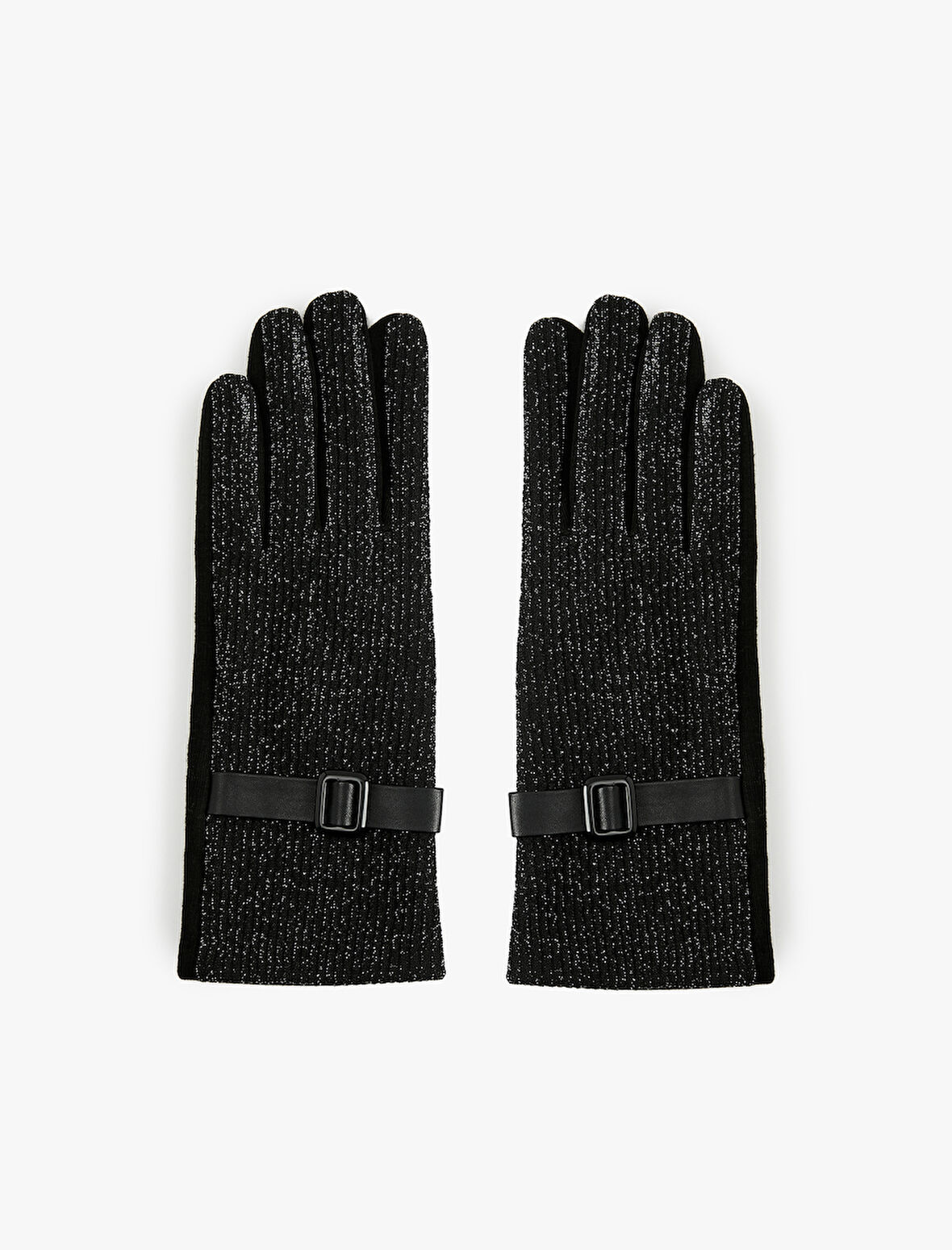 Kemer Detaylı Simli Eldiven