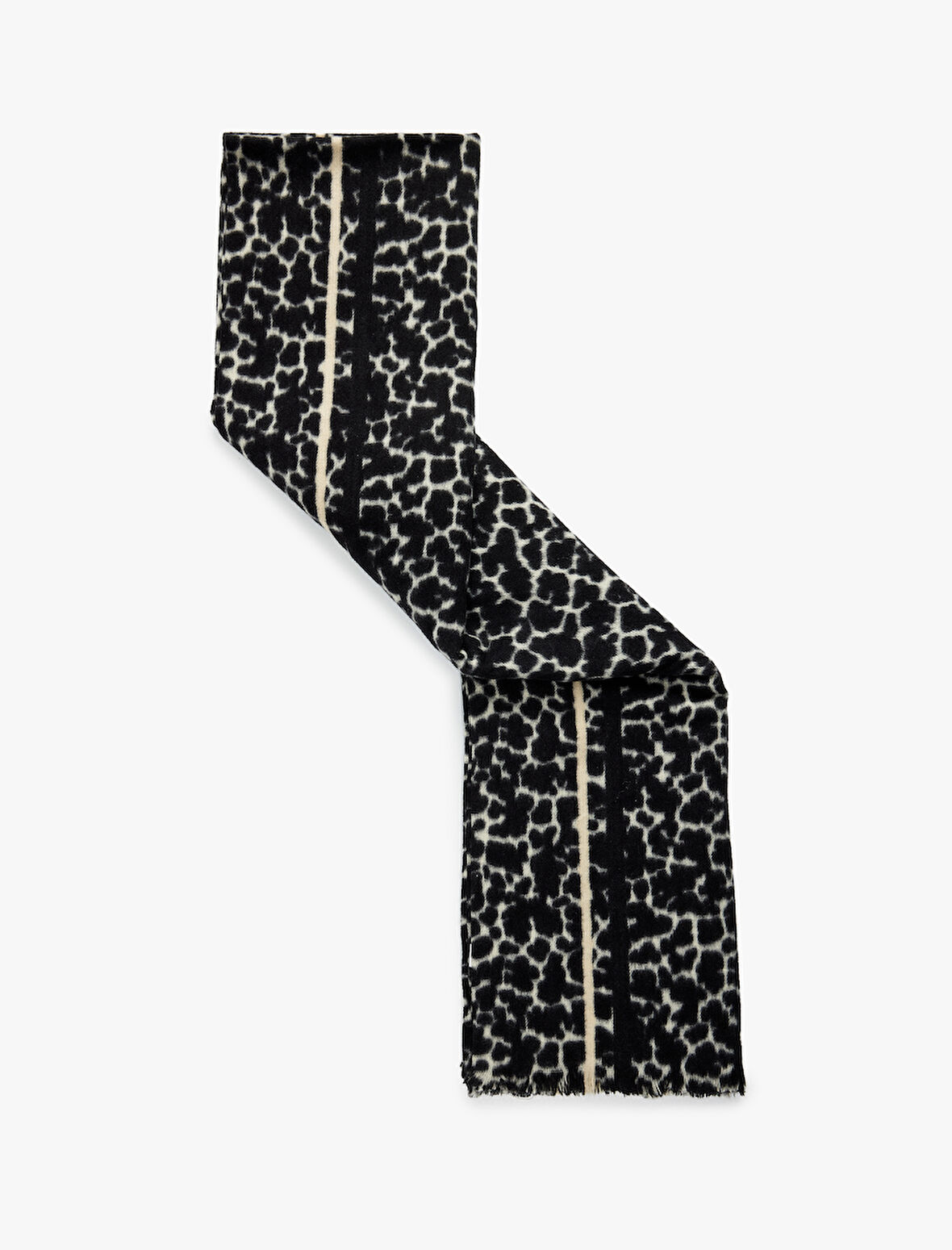 Leopar Desenli Uzun Atkı