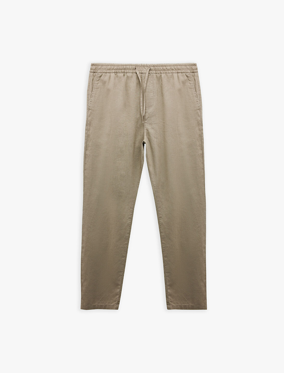 Cep Detaylı Regular Fit Beli Bağcıklı Pantolon