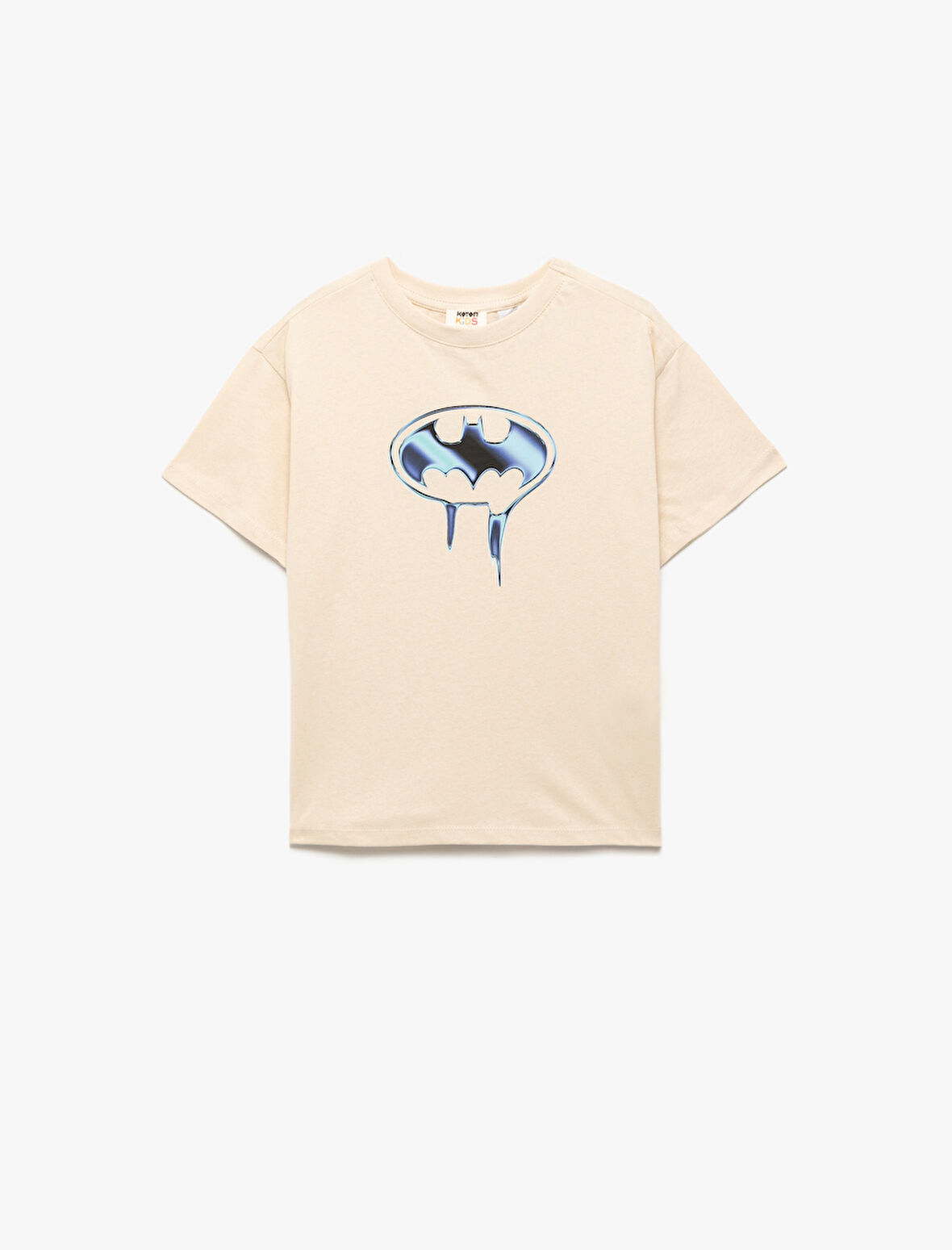 Lisanslı Batman Baskılı Kısa Kollu Bisiklet Yaka Pamuklu Tişört