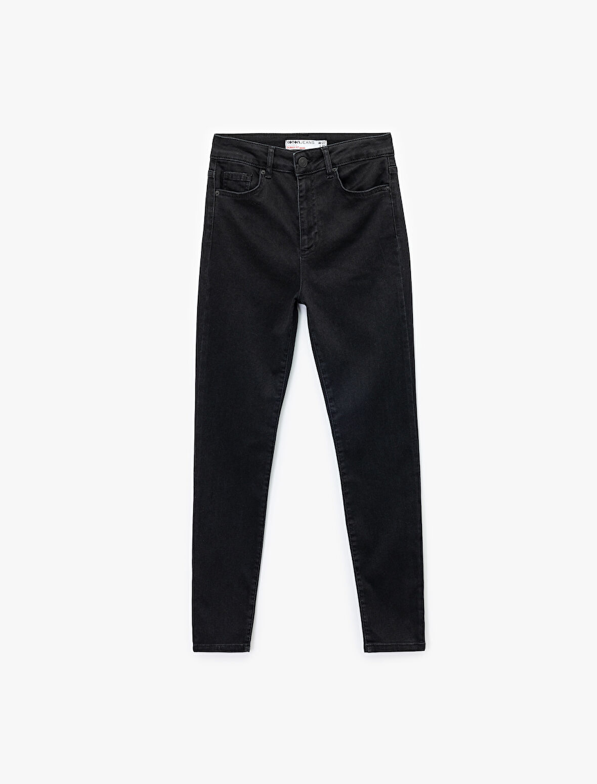 Yüksek Bel Dar Paça Denim Pantolon - Skinny Jeans