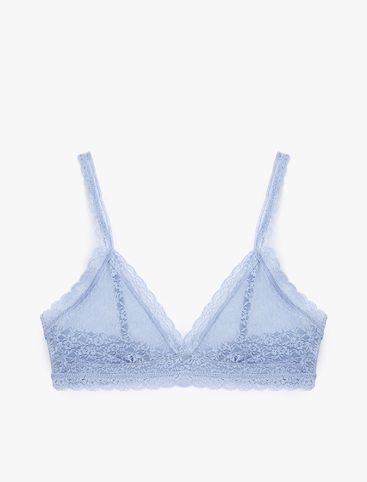 Transparan Dantelli Bralet Sütyen