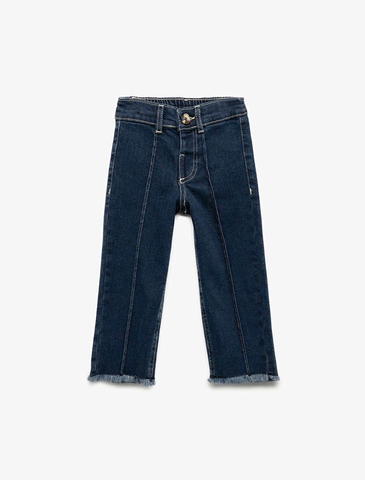 Pamuklu Geniş Paça Denim Pantolon