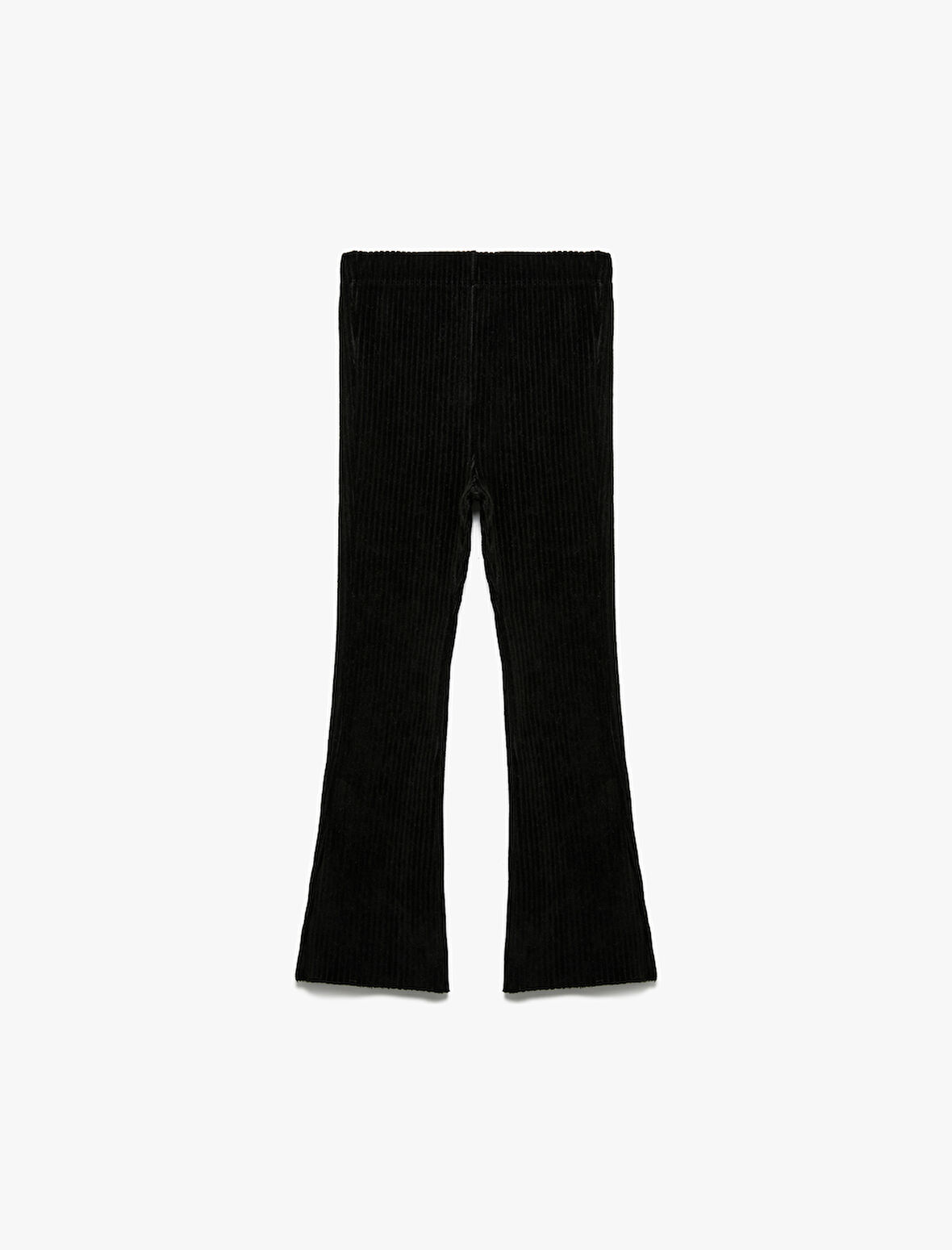 Beli Lastikli İspanyol Paça Kadife Tayt