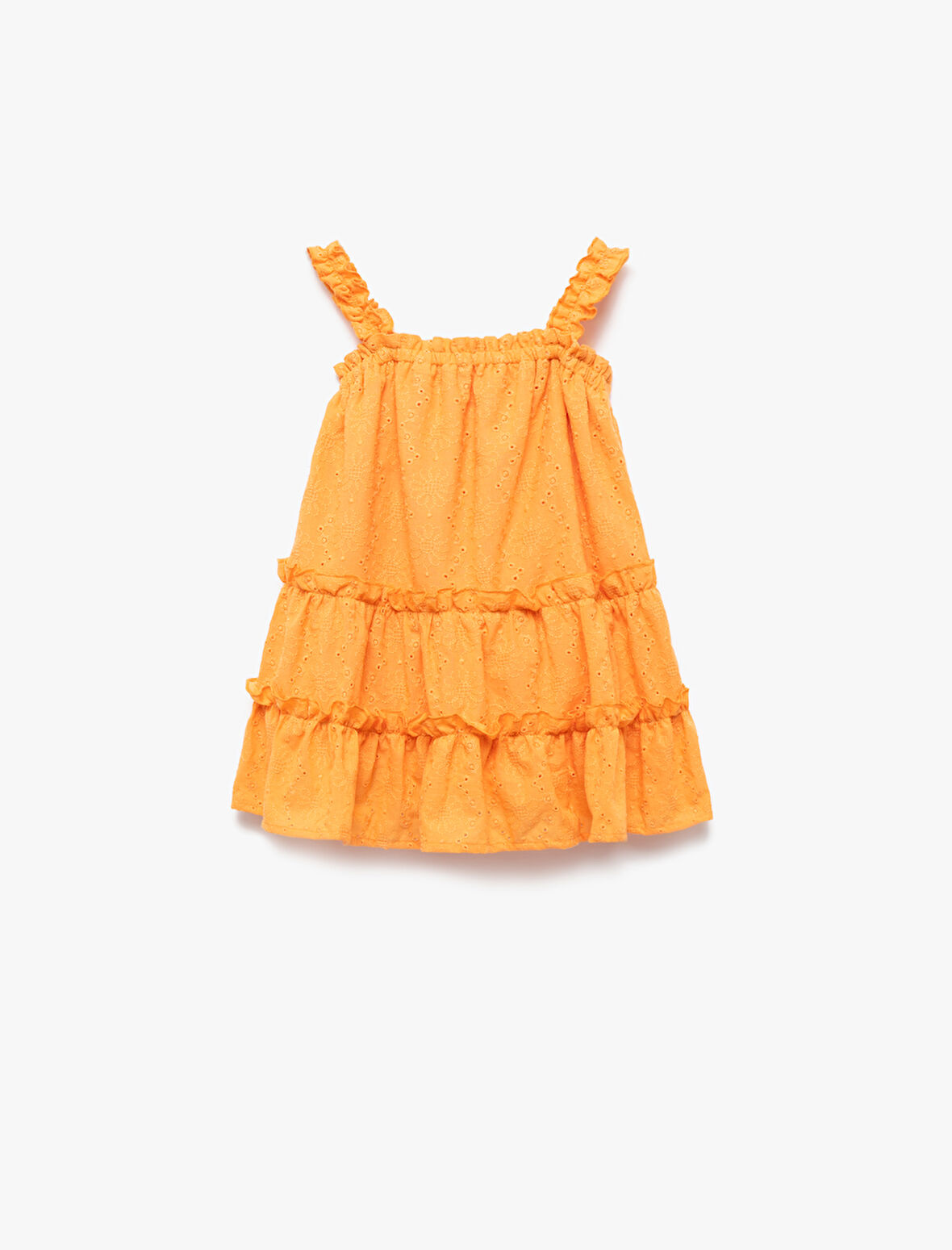 Dokulu Büzgülü İnce Askılı Elbise