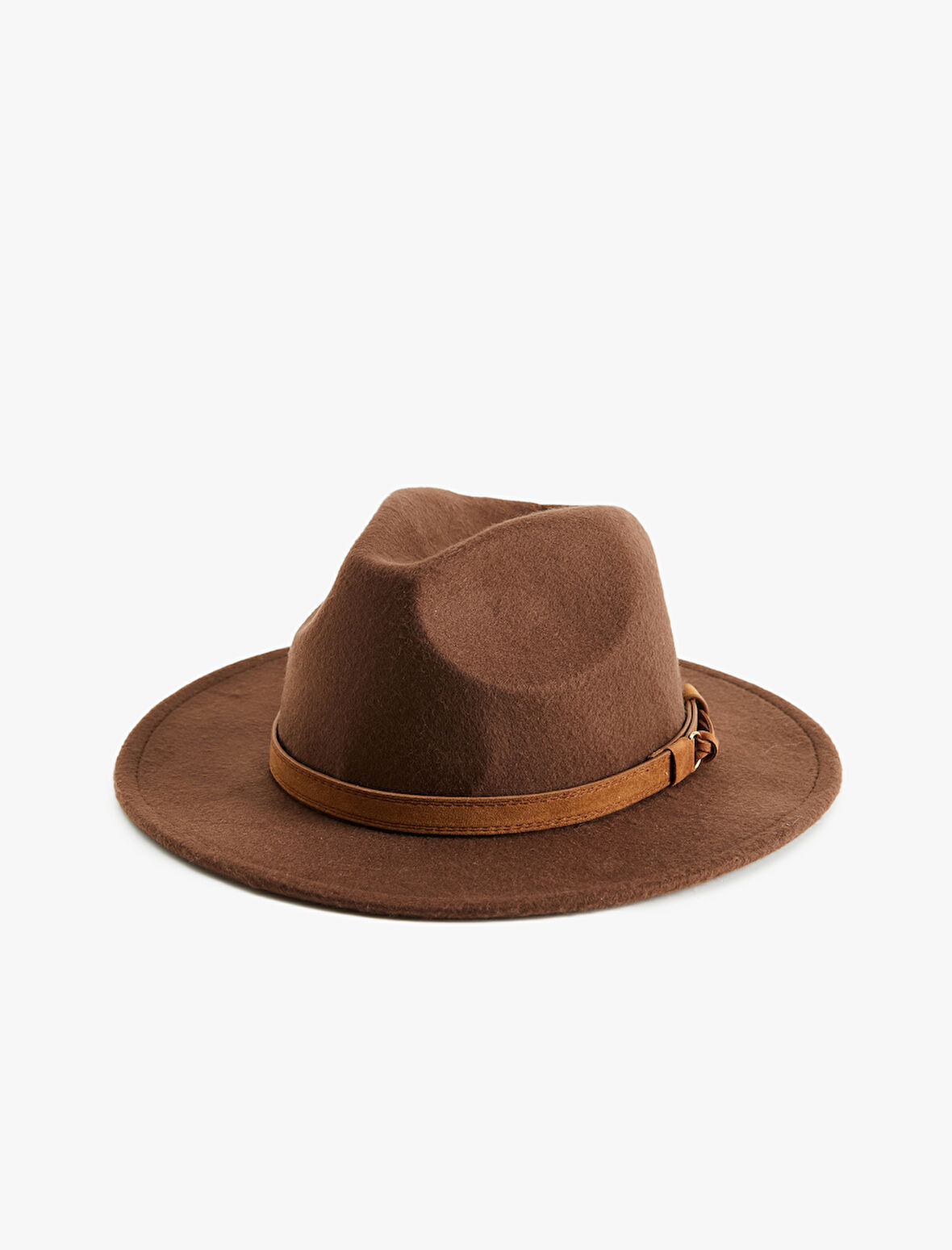 Kemer Detaylı Fötr Şapka