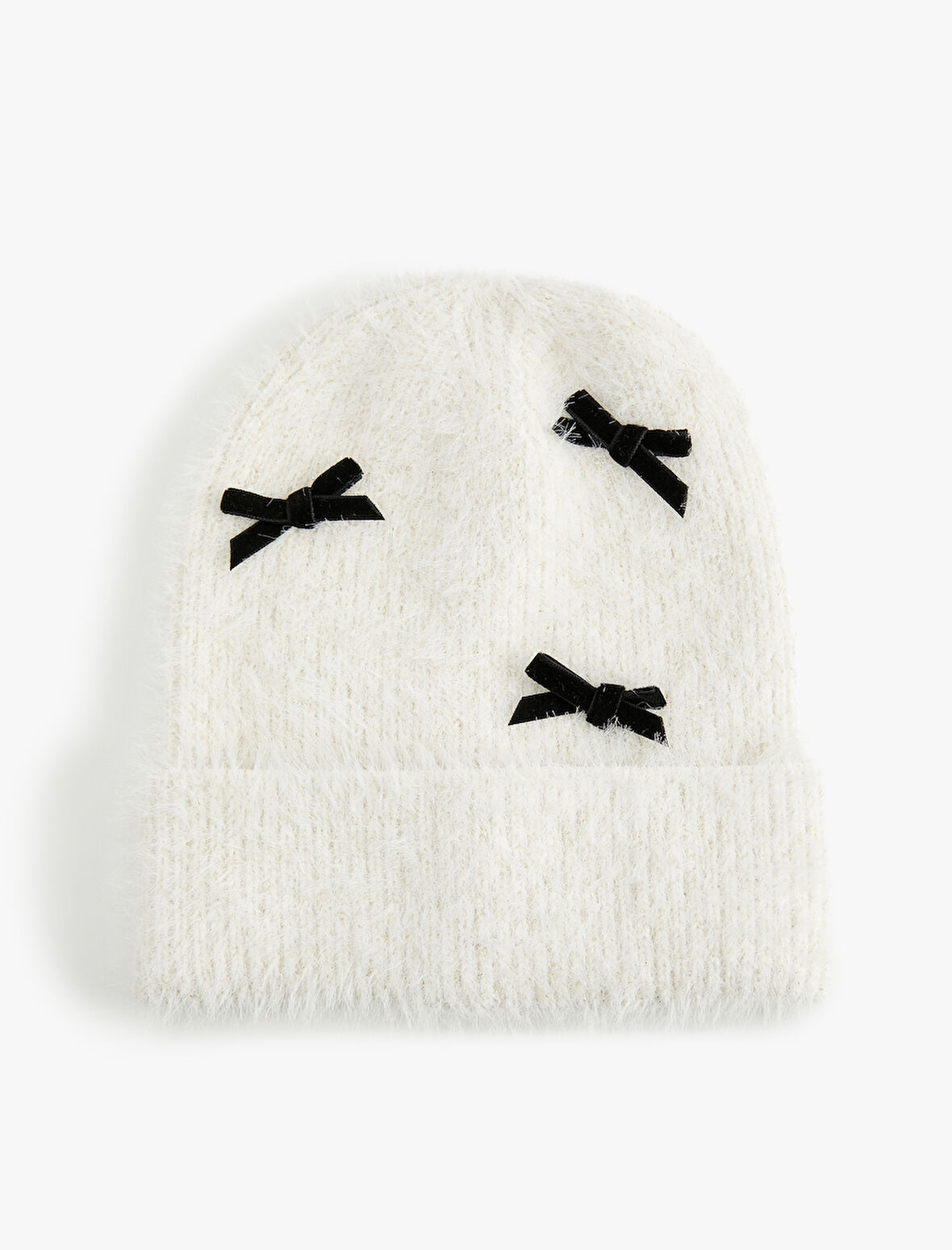 Katlı Yumuşak Dokulu Fiyonk Detaylı Örgü Bere