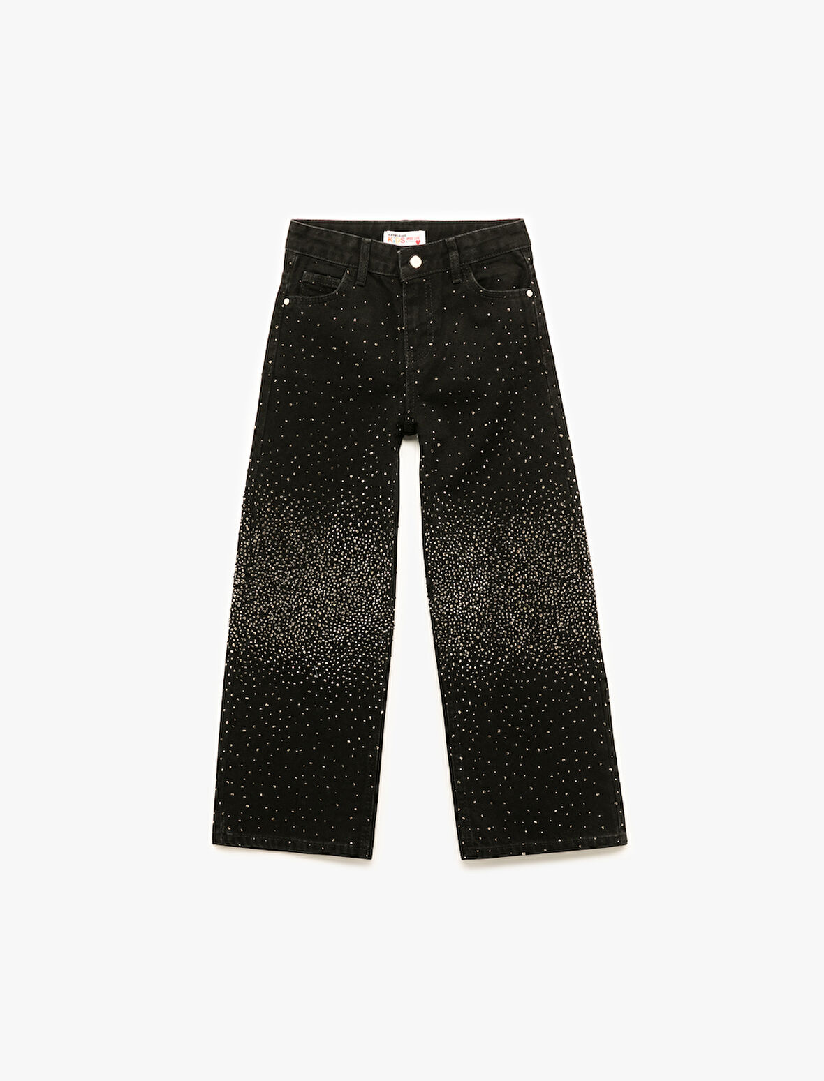 Pamuklu Cepli Geniş Paça  Denim Pantolon