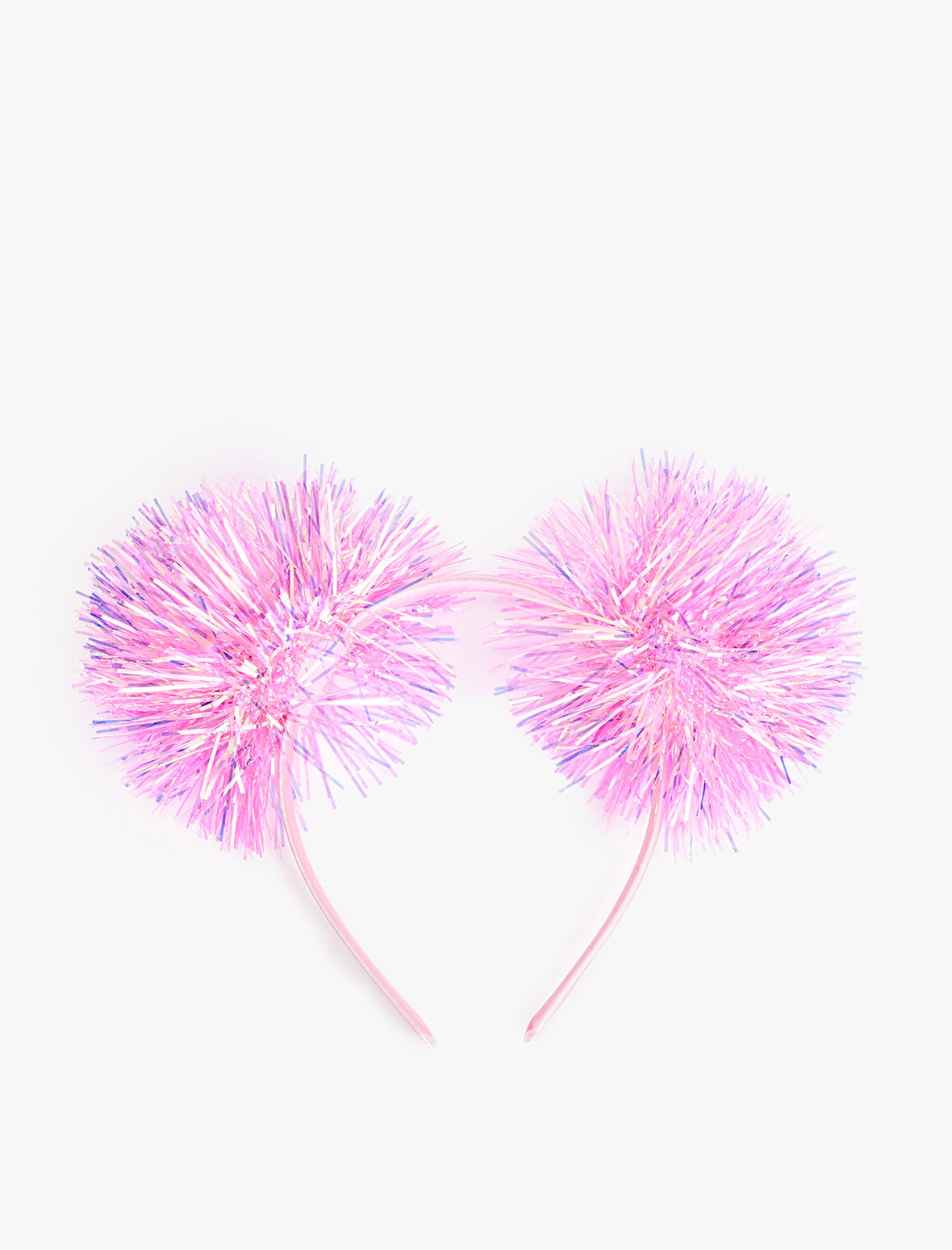 Parlak Ponpon Detaylı Yılbaşı Tacı