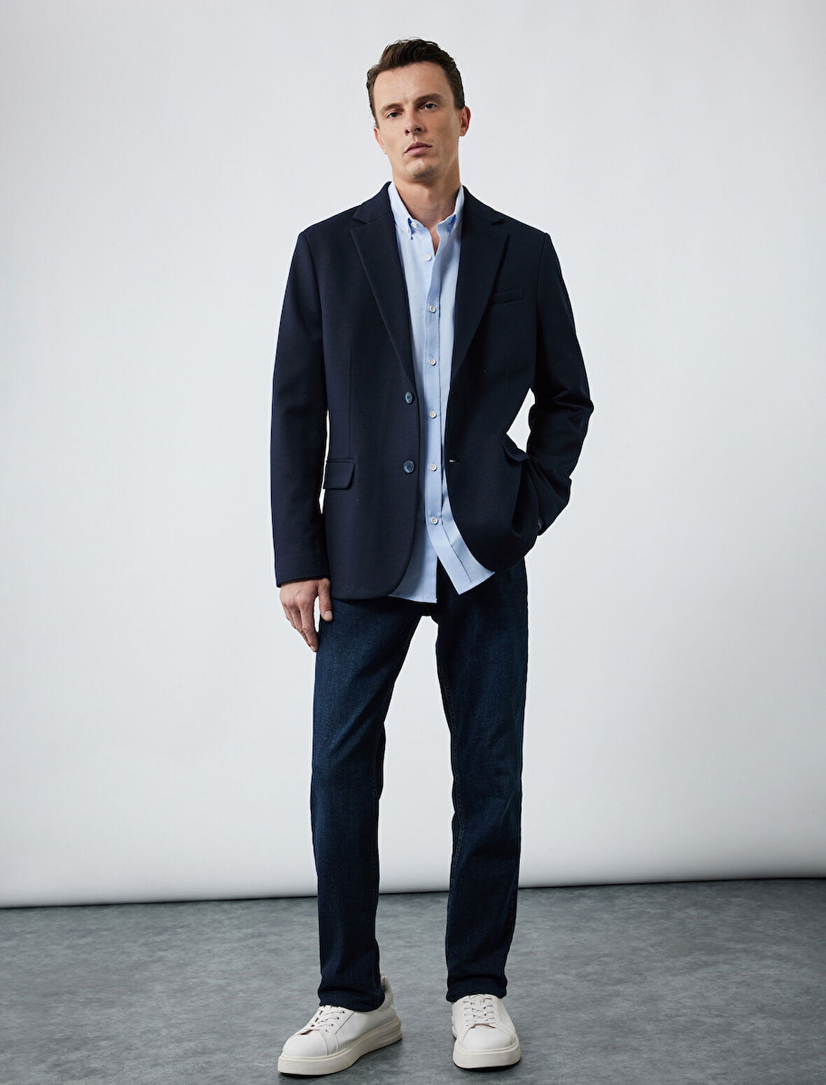 Normal Bel Pamuklu Slim Fit Jean Pantolon - Brad Jean