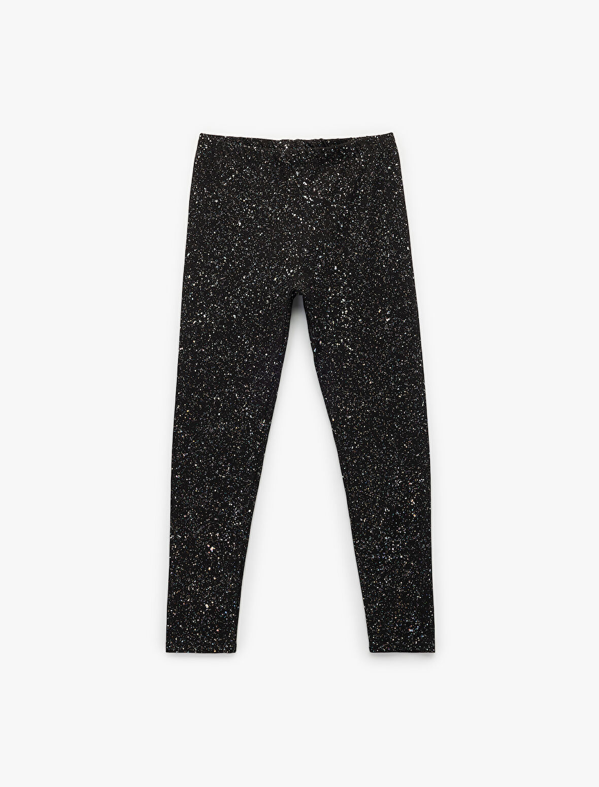 Sim Detaylı Dar Kalıp Pamuklu Tayt