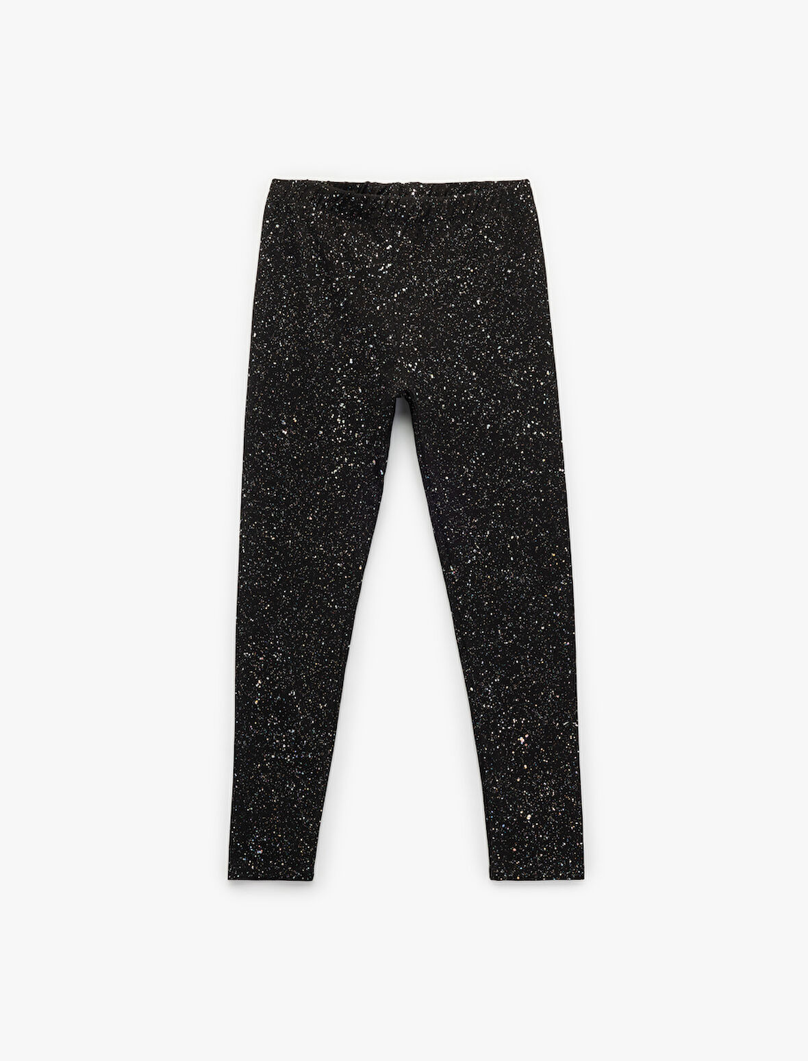 Sim Detaylı Dar Kalıp Pamuklu Tayt