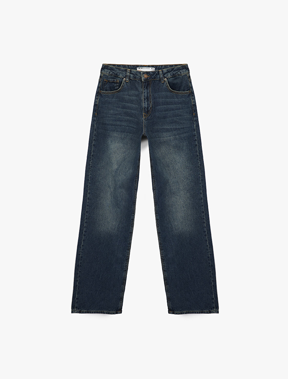 Normal Bel Düz Paça Jean Pantolon - Longer Straight Fit Jeans