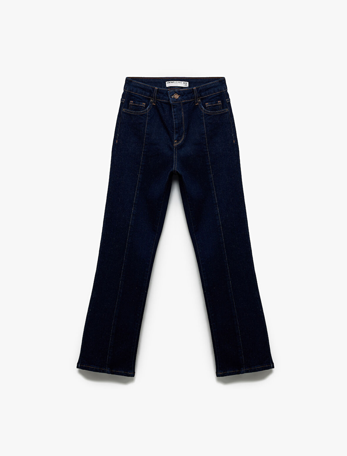 Normal Bel İspanyol Paça Denim Pantolon - Flare Jeans