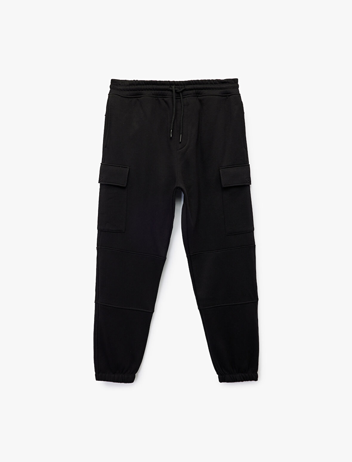 Şardonlu Kargo Cepli Beli Bağcıklı Jogger Eşofman Altı