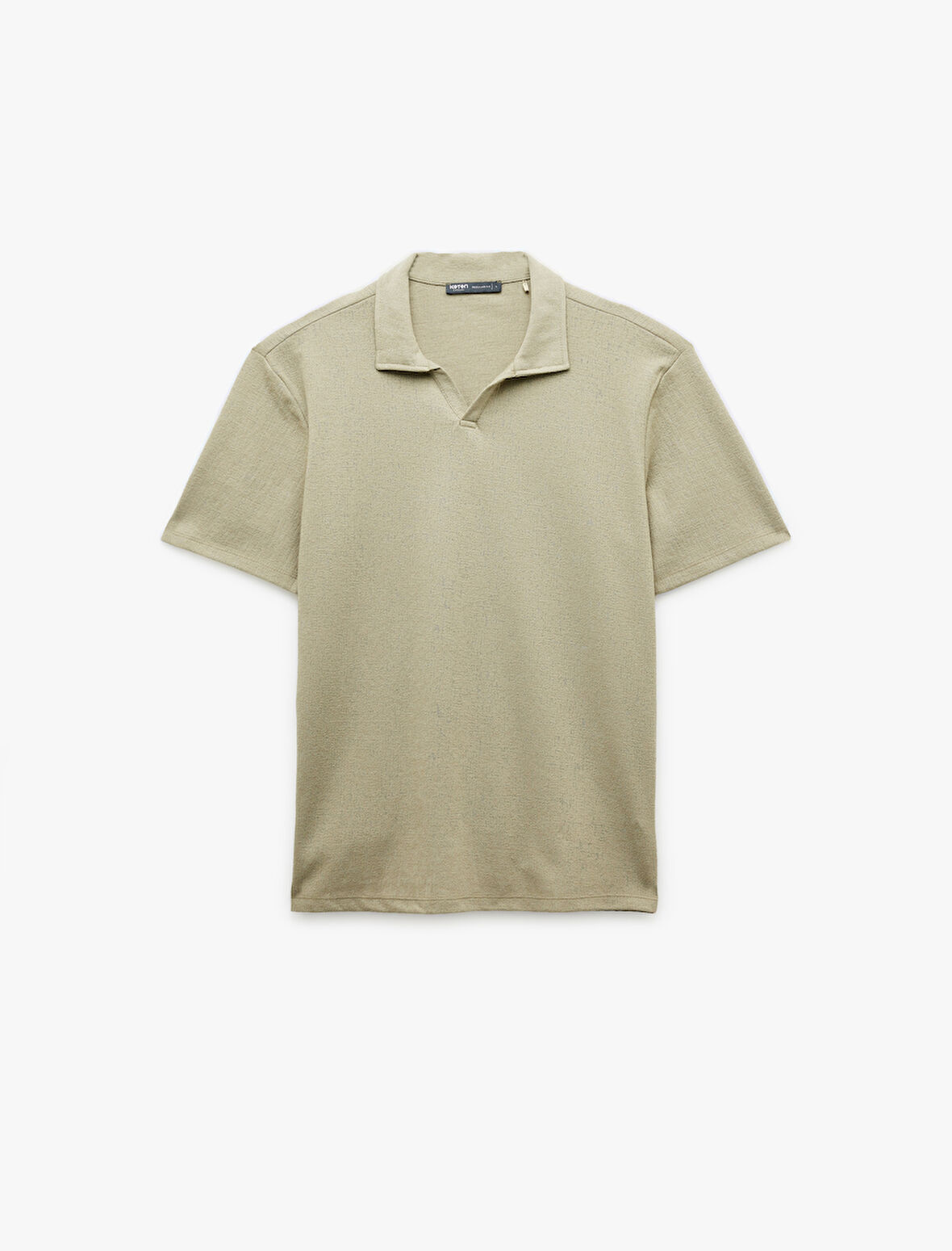 Pamuklu Regular Fit V Polo Yaka Kısa Kollu Tişört