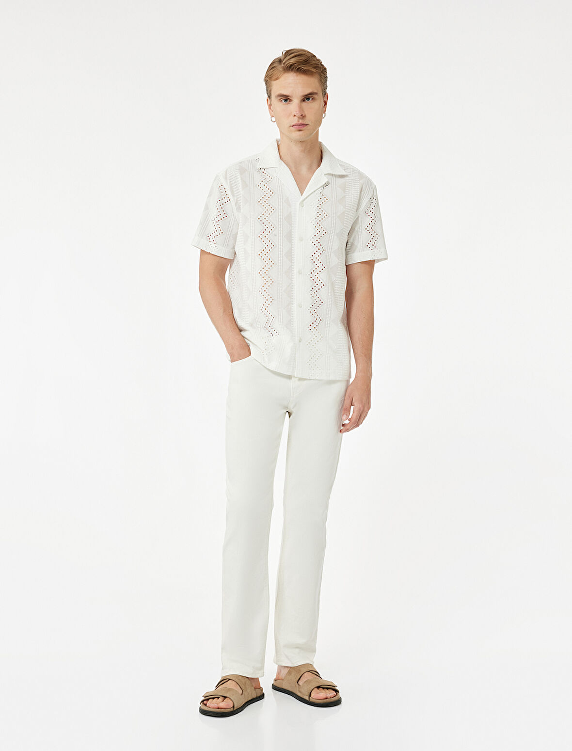 Normal Bel Cepli Straight Fit Jean Pantolon - Mark Jean