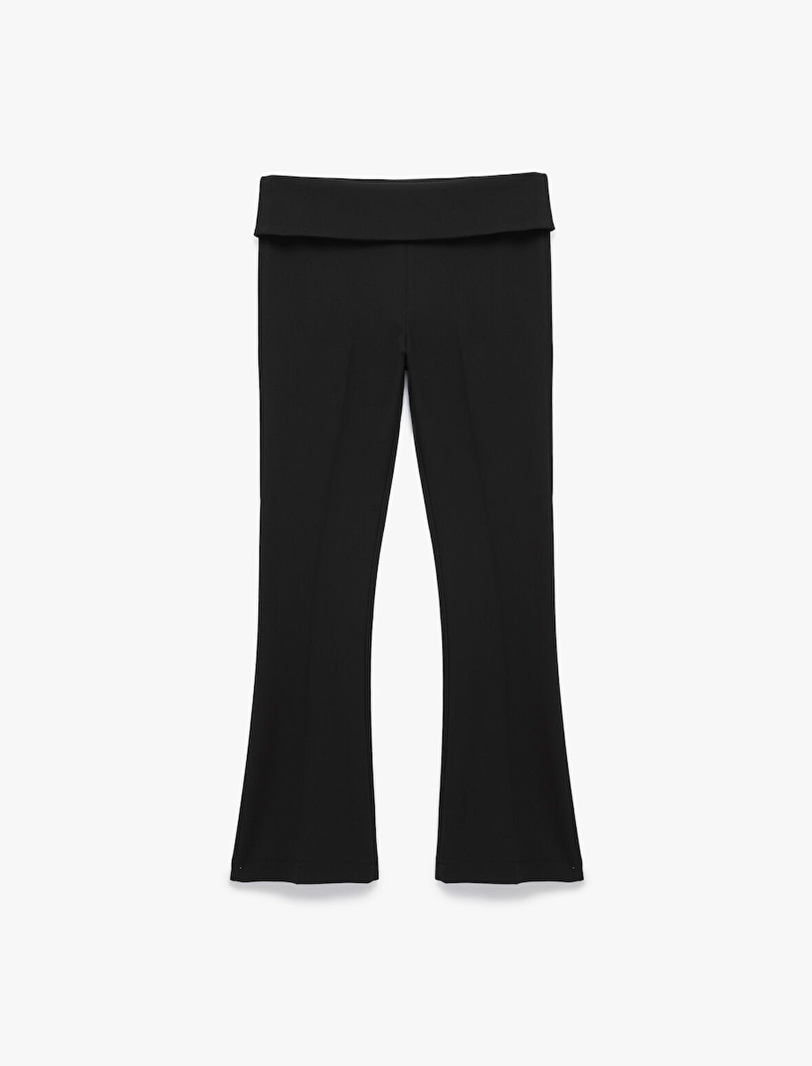 Slim Fit Beli Kat Detaylı İspanyol Paça Pantolon