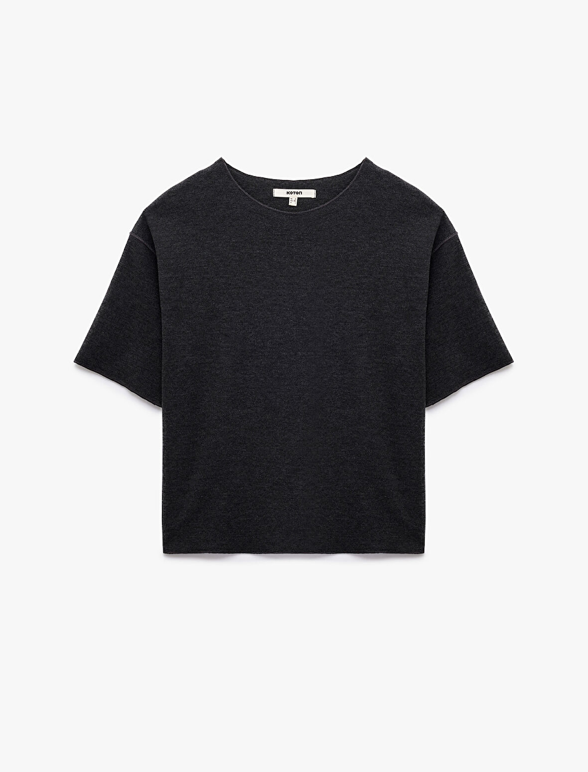 Regular Fit Kısa Kollu Bisiklet Yaka Basic Tişört