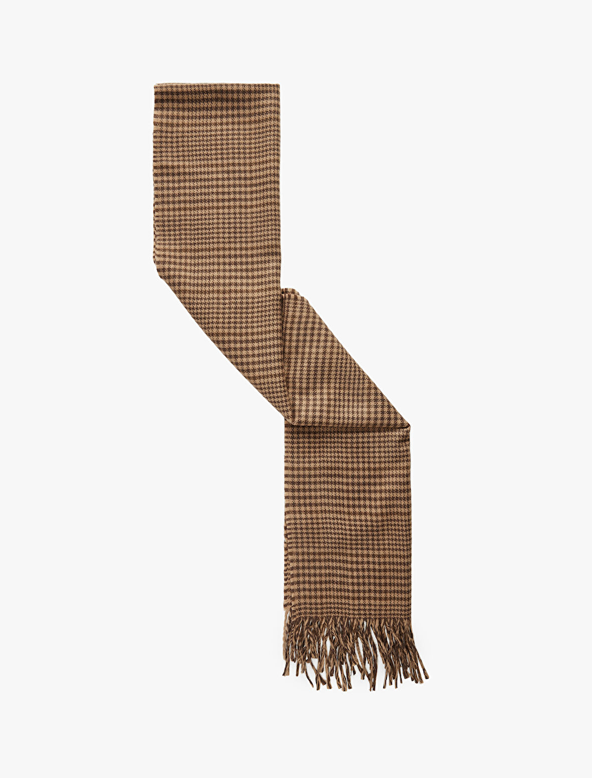 Kazayağı Desenli Püsküllü Atkı