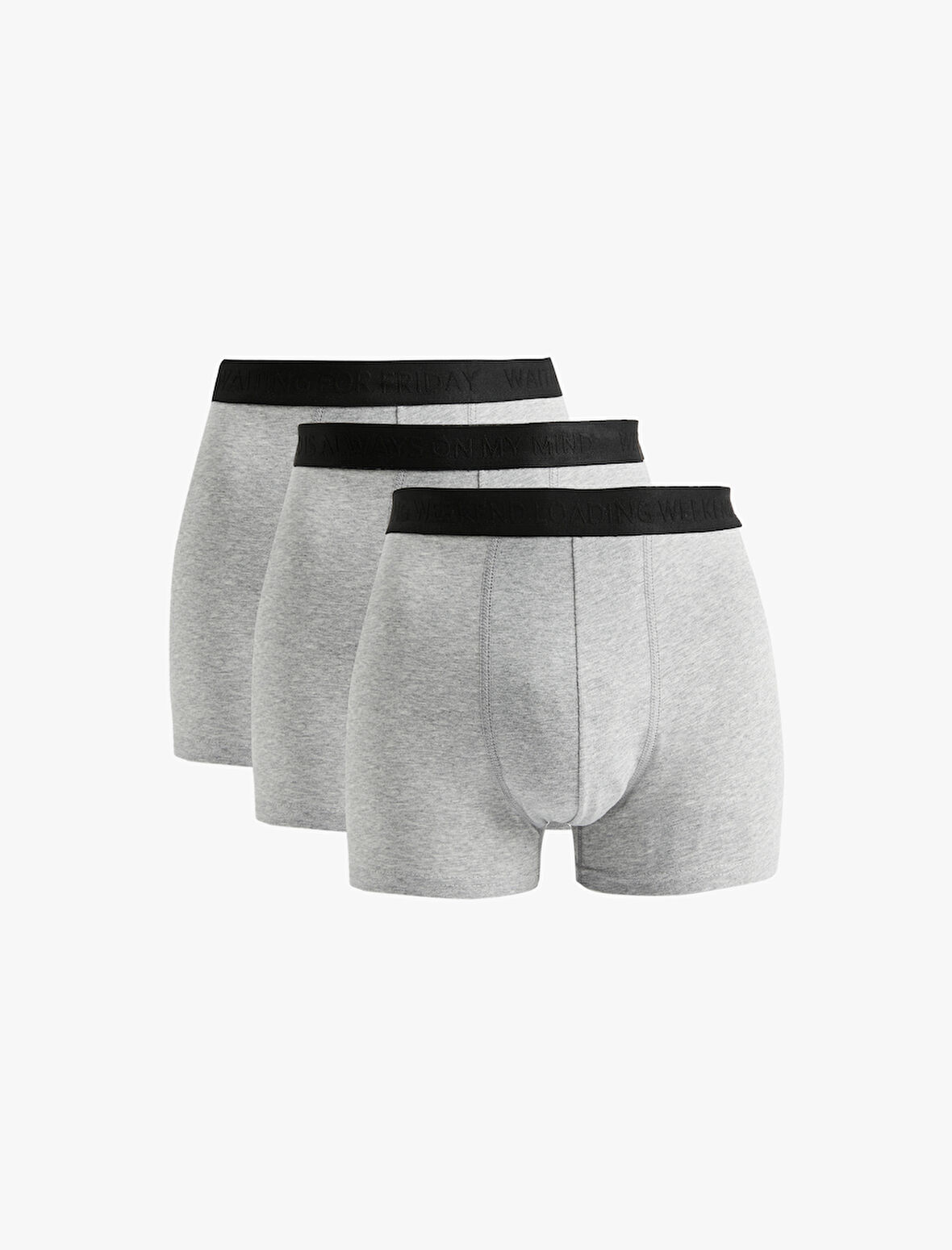 Basic Pamuklu 3'lü Boxer Seti