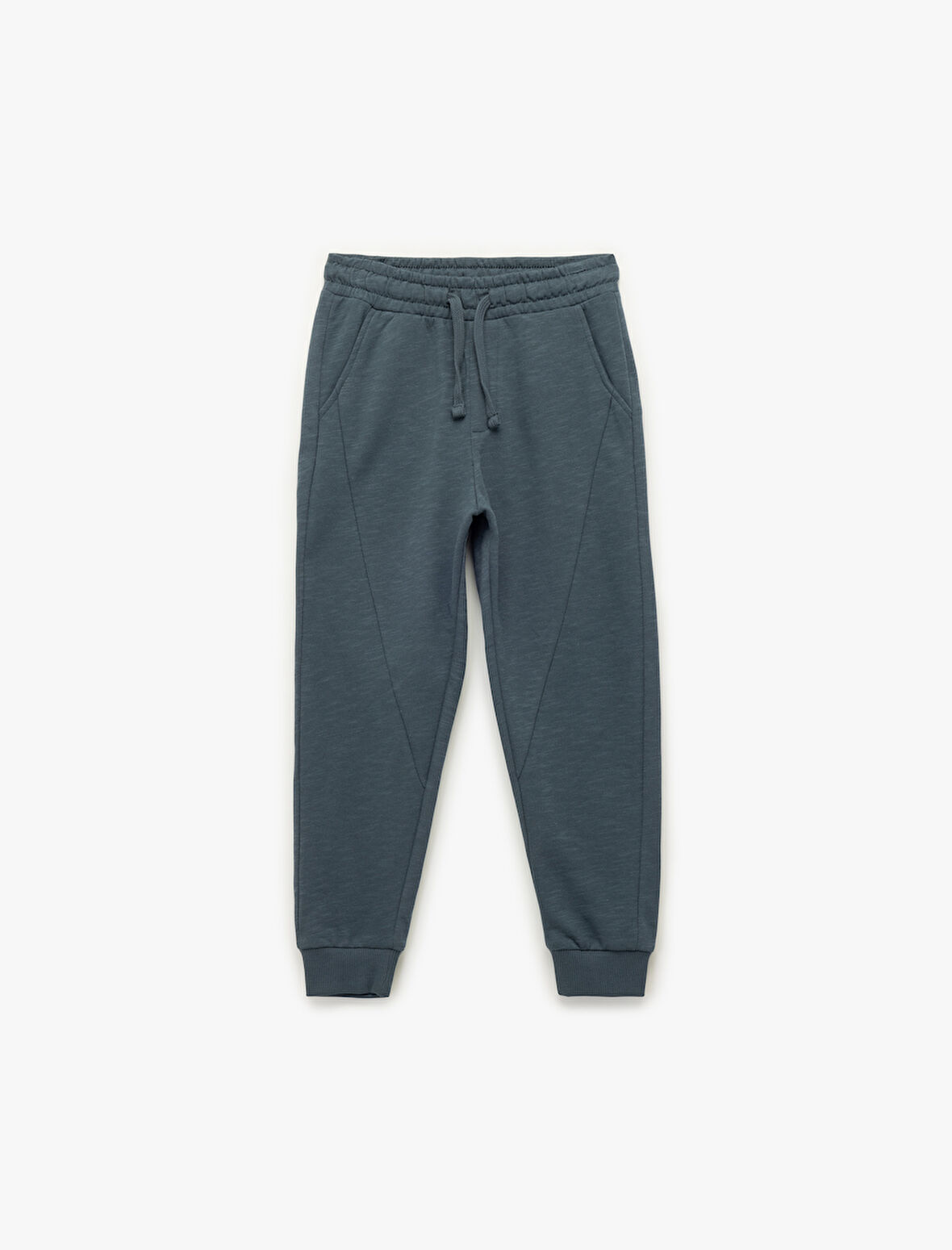 Pamuklu İkili İplik Şardonlu Cepli Jogger Eşofman Altı