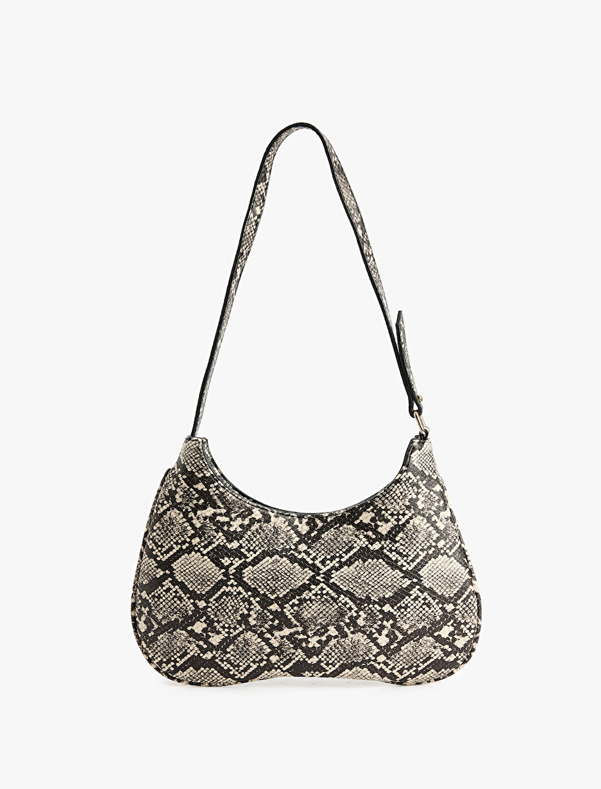 Askılı Yılan Derisi Görünümlü Omuz Çantası