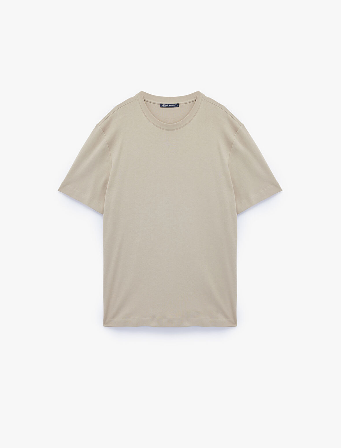 Regular Fit Bisiklet Yaka Pamuklu Kısa Kollu Basic Tişört