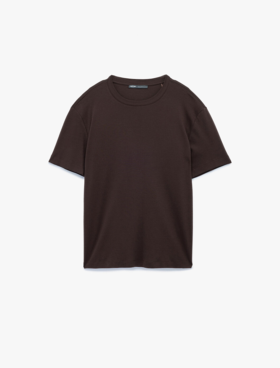 Regular Fit Bisiklet Yaka Pamuklu Kısa Kollu Basic Tişört