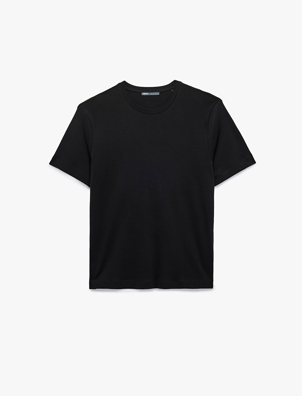 Regular Fit Bisiklet Yaka Pamuklu Kısa Kollu Basic Tişört