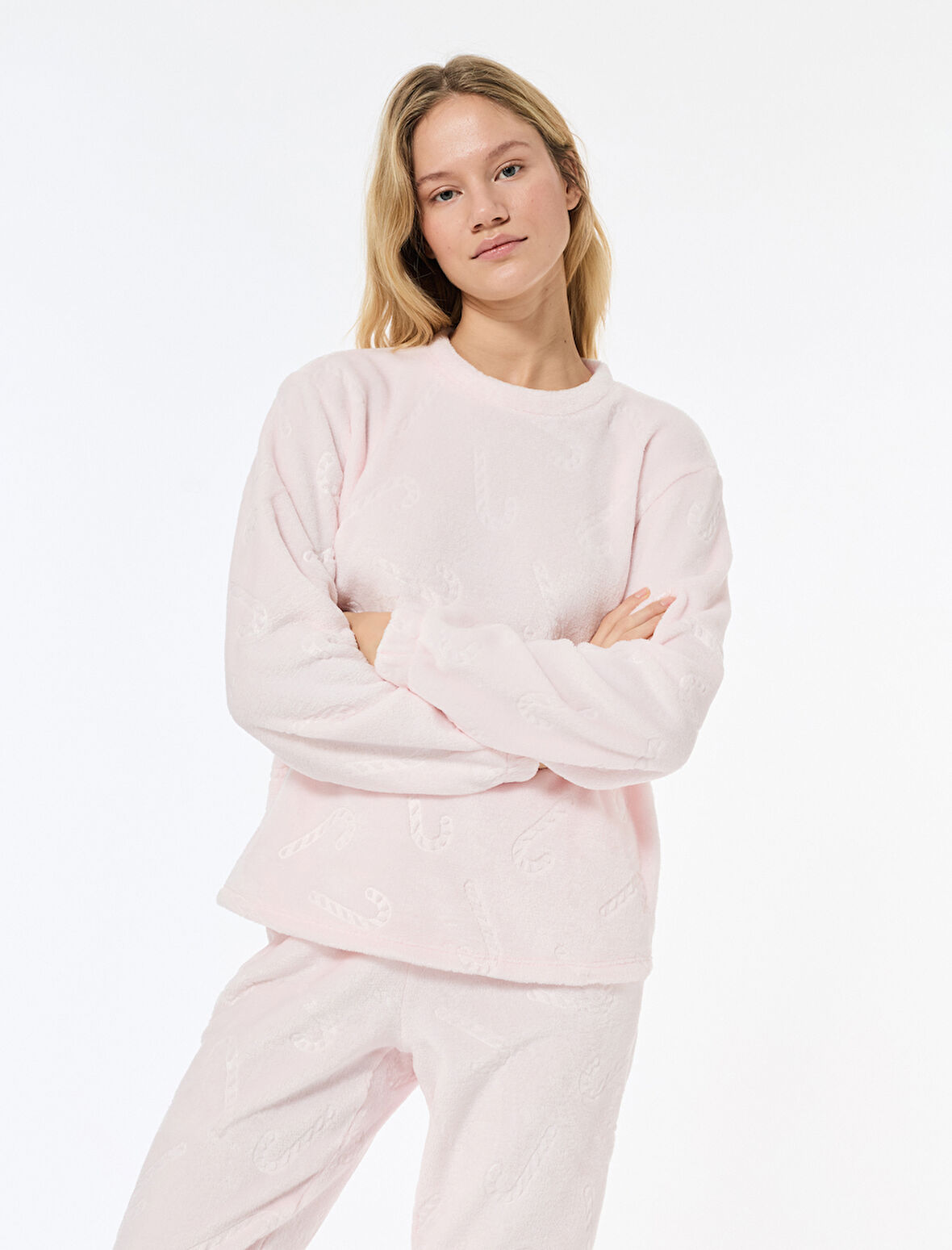 Beli Bağlamalı Rahat Kalıp Katlamalı Paça Pijama Altı