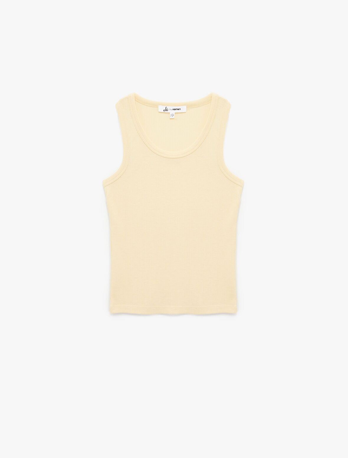 Dar Kesim Bisiklet Yaka Kaşkorse Viskon Karışımlı Basic Kolsuz Atlet