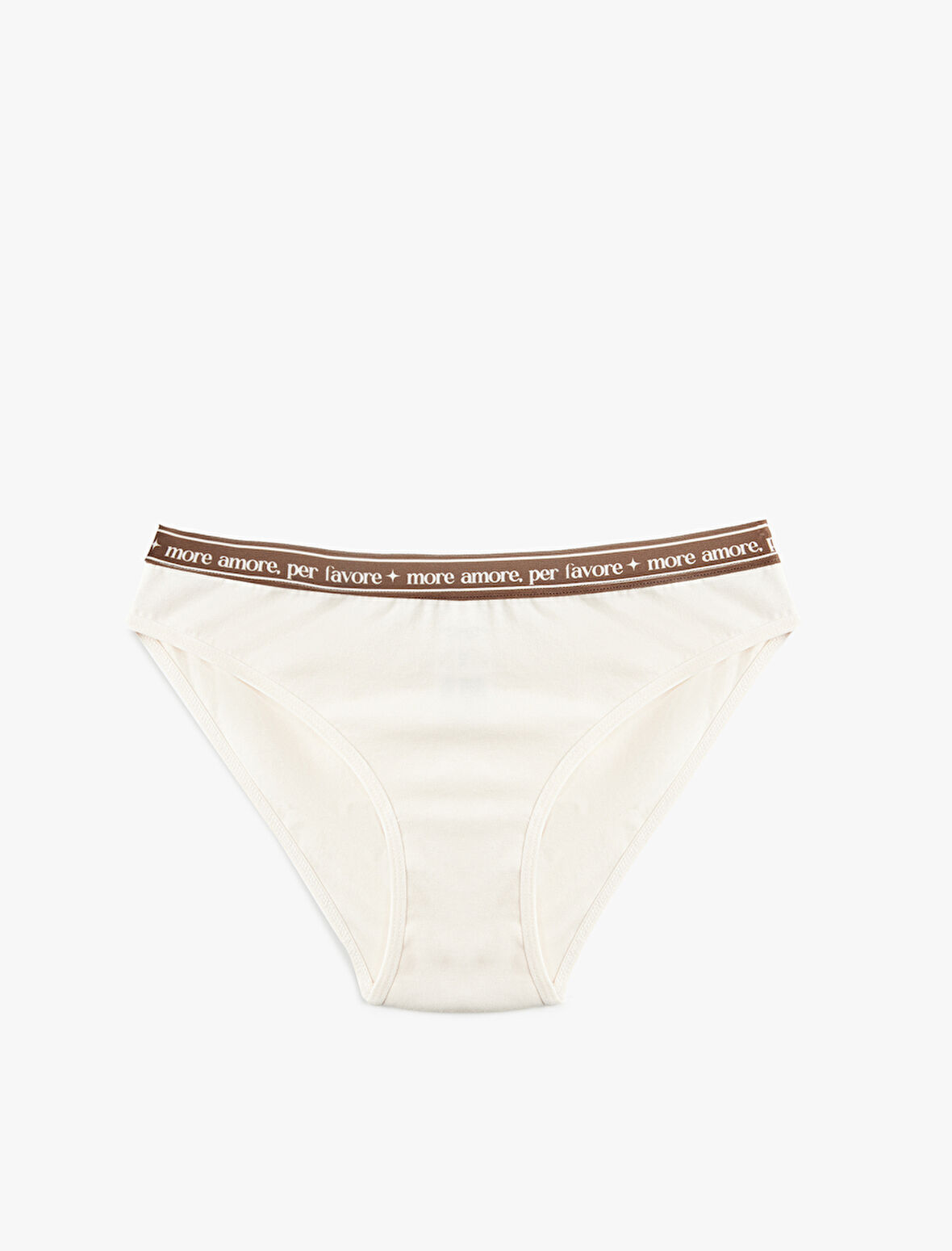 Rahat Kalıp Baskılı Bel Detaylı Pamuklu Brief Külot