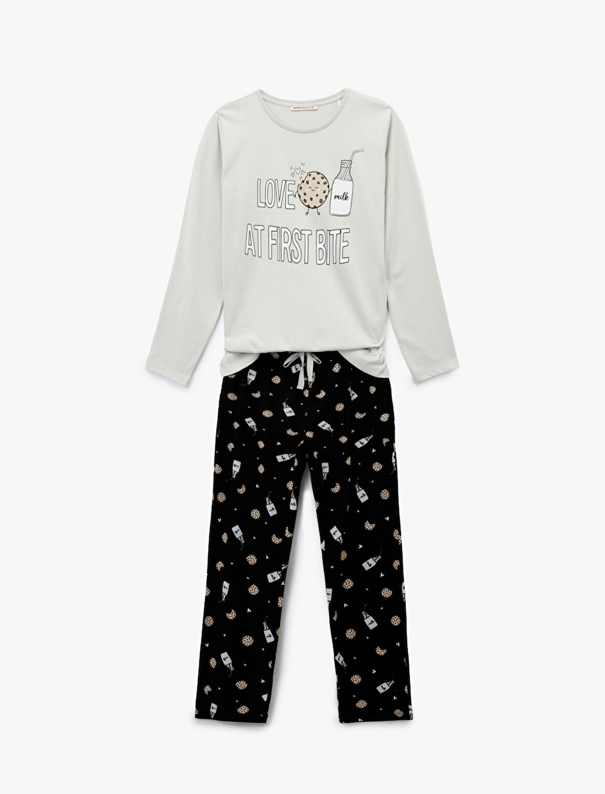 Pamuklu Baskılı Pijama Takımı