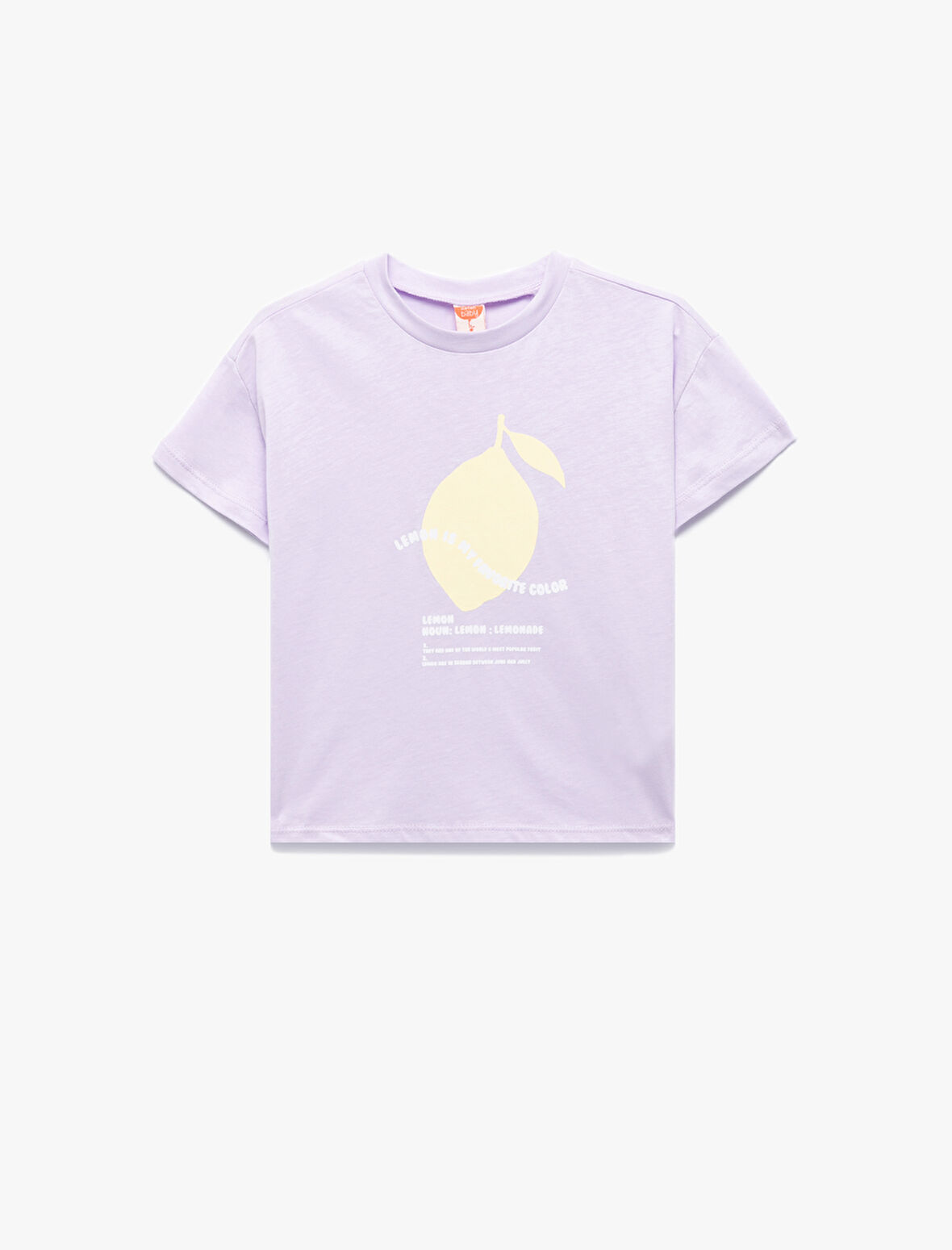 Pamuklu Bisiklet Yaka Kısa Kollu Baskılı Tişört