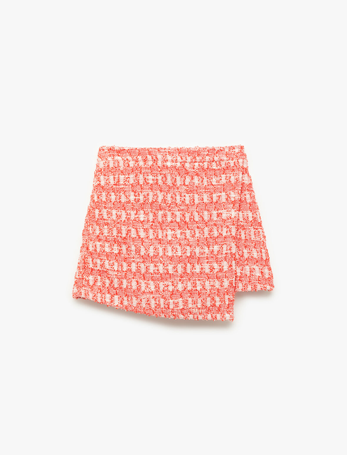 Beli Lastikli Desenli Şort Etek