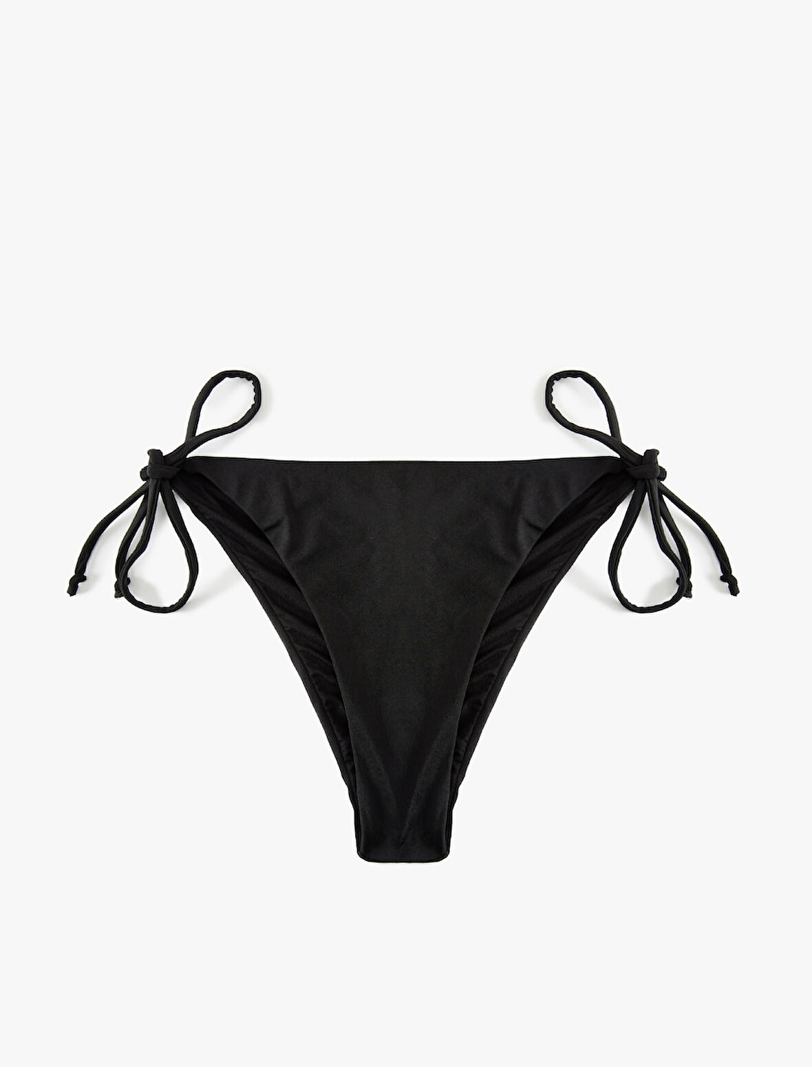 Düşük Bel Arkası Drape Detaylı İpli Brazilian Bikini Altı