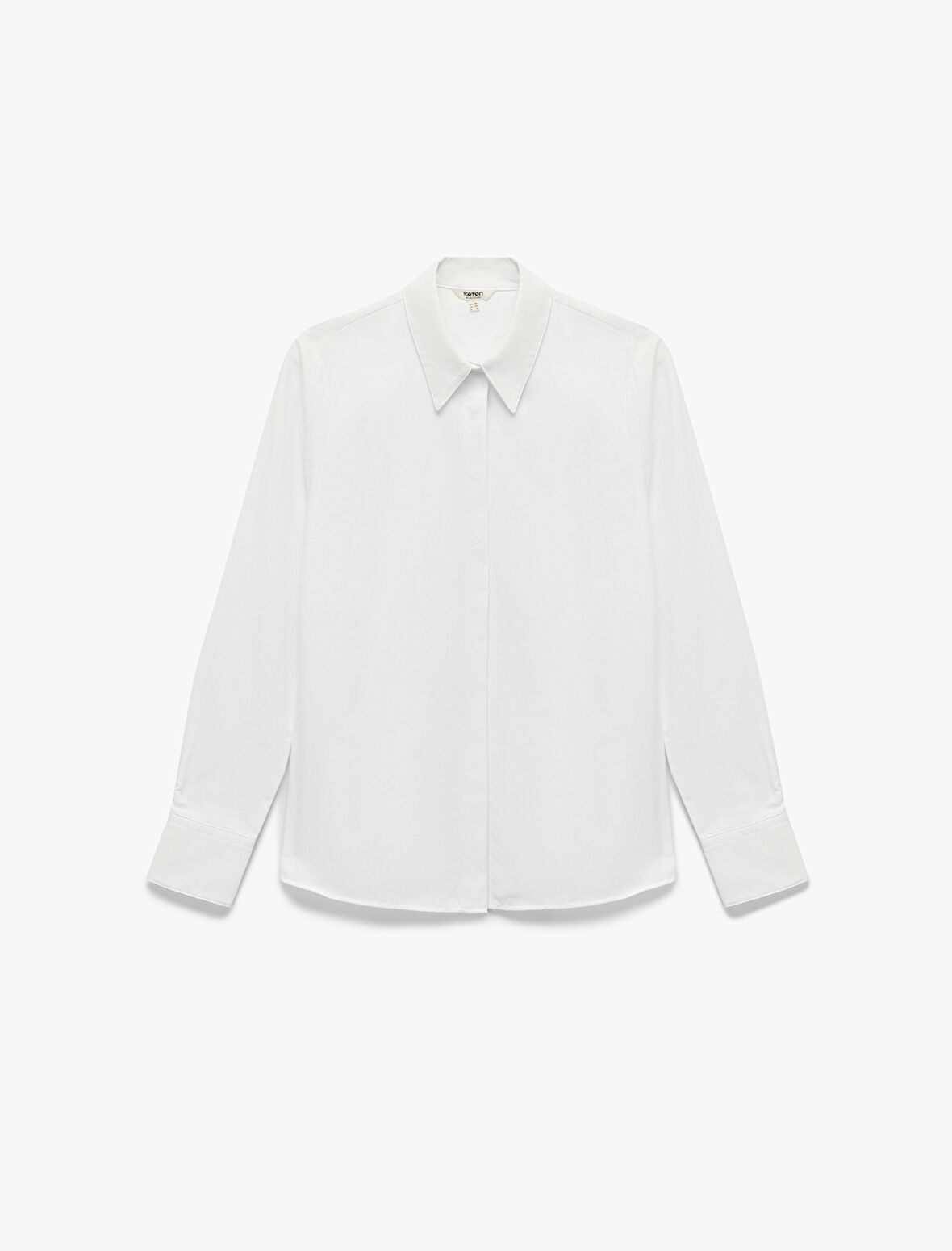 Regular Fit Klasik Yaka Uzun Kollu Poplin Gömlek