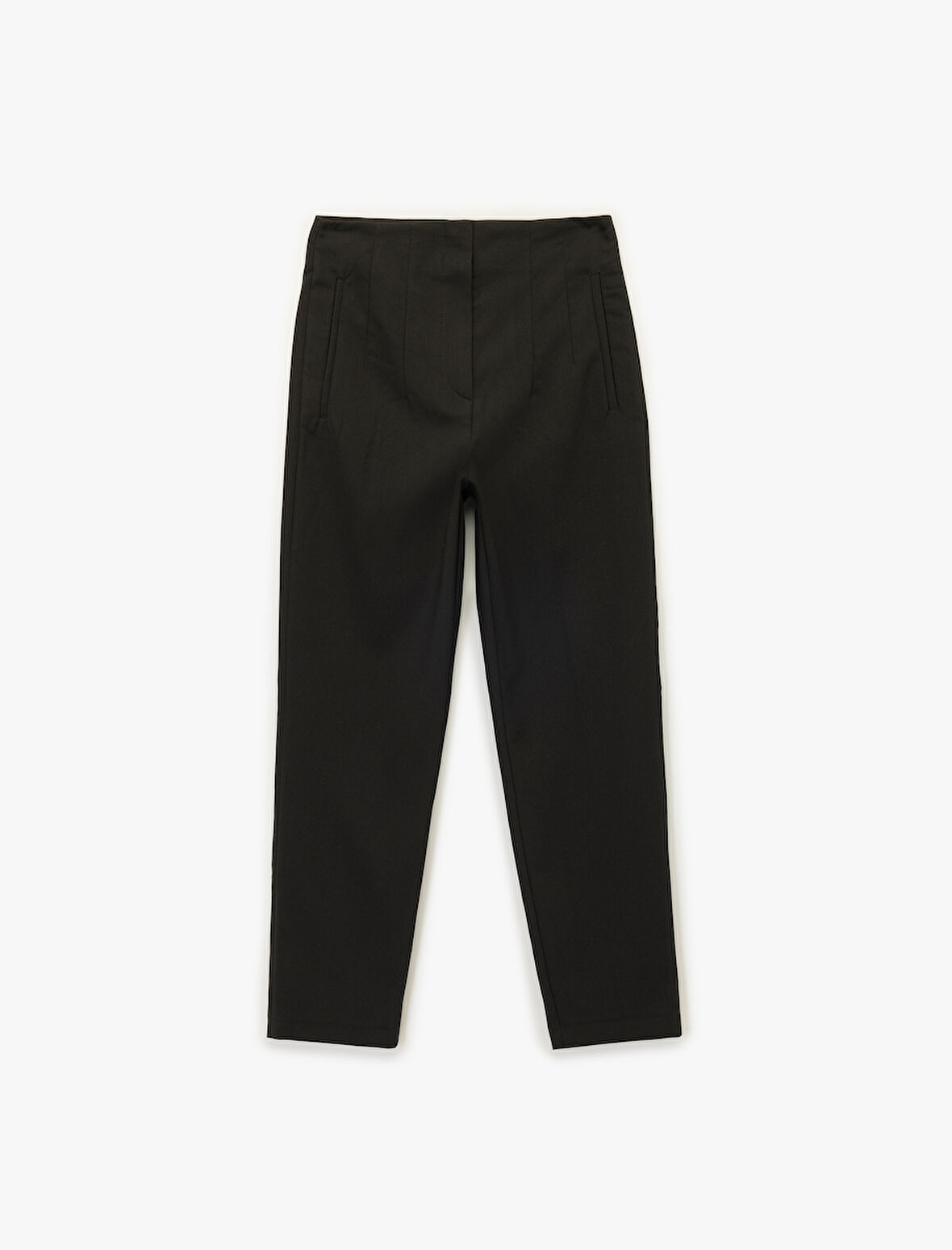 Regular Fit Yüksek Bel Cigarette Kumaş Pantolon