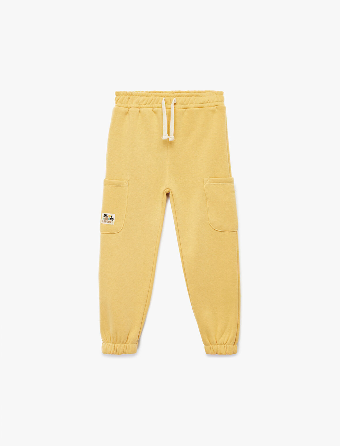 Şardonlu Beli Lastikli Basic Jogger Eşofman Altı