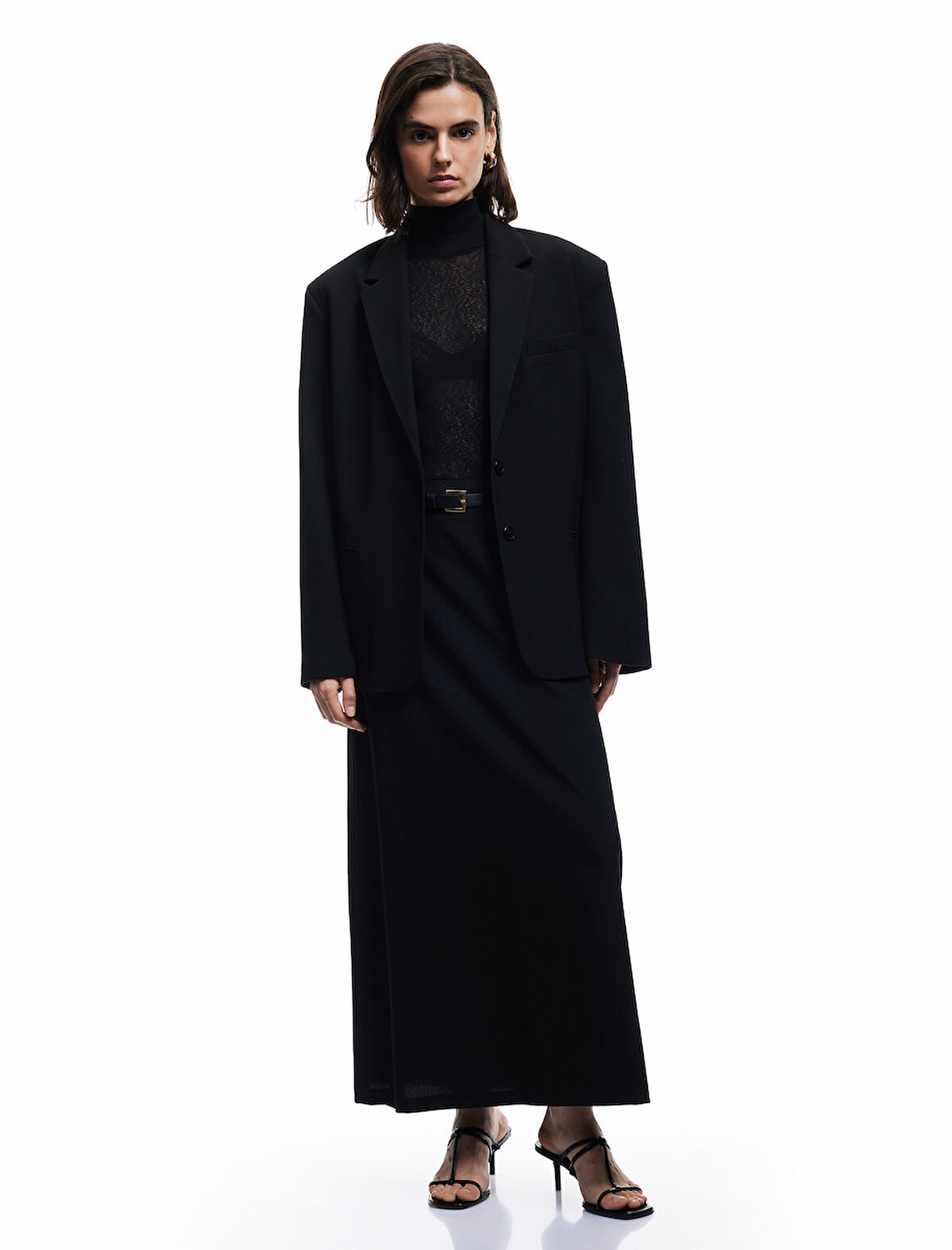 Regular Fit Standart Bel Midi Kalem Etek