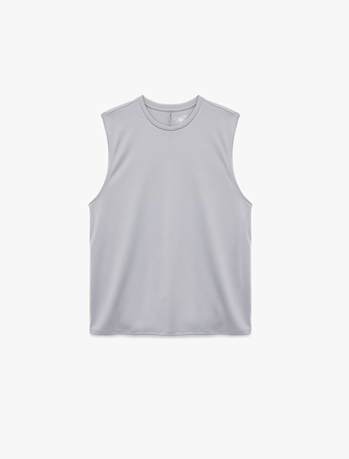 Rahat Kalıp Kolsuz Basic Bisiklet Yaka Spor Atleti