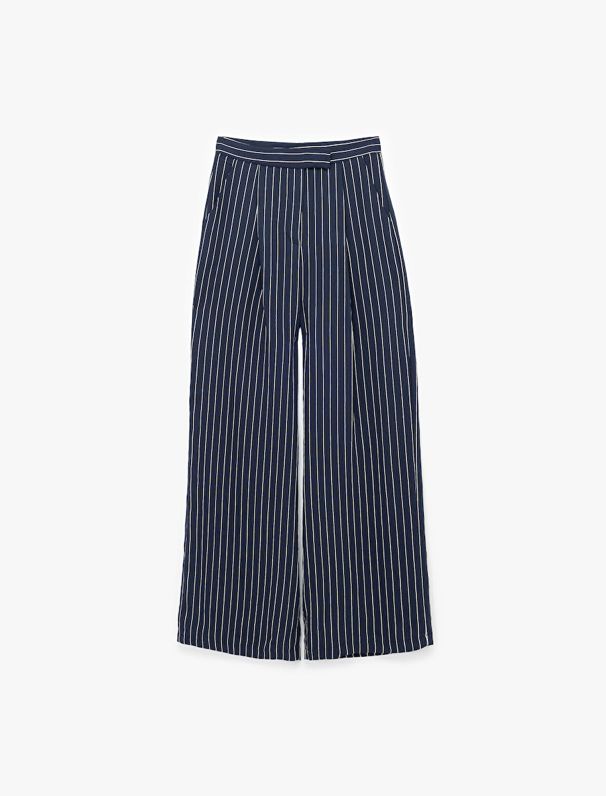 Cepli Pileli Geniş Paça Palazzo Pantolon