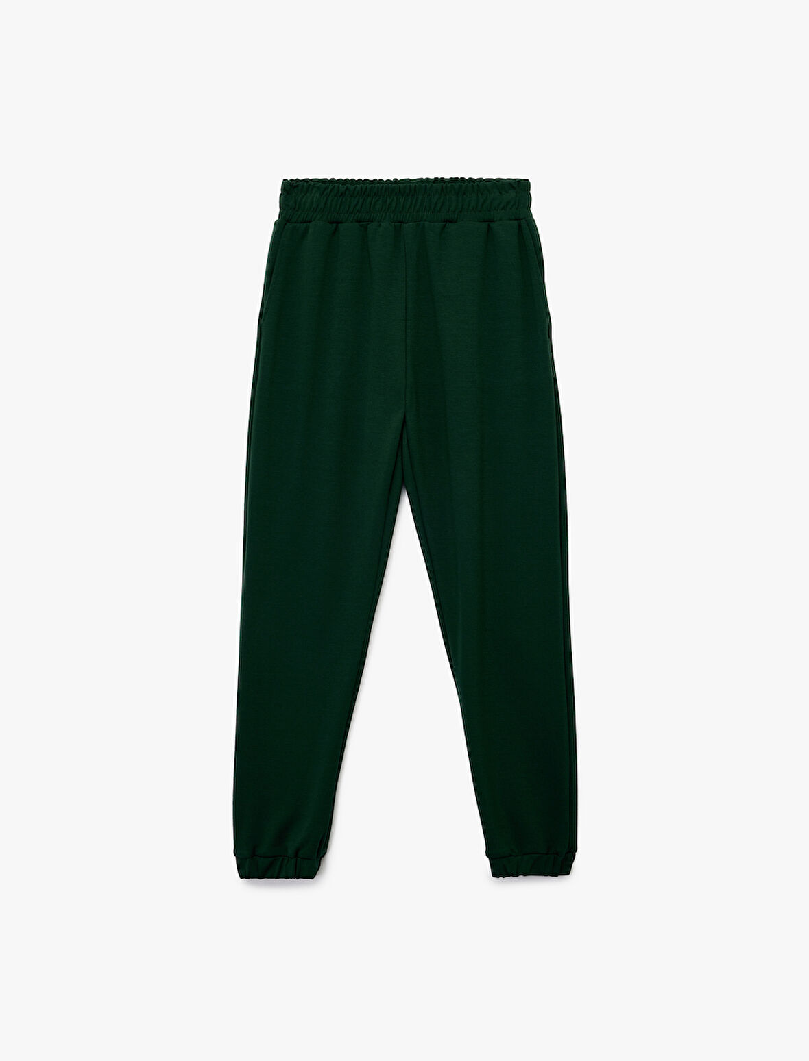 Yüksek Bel Rahat Kalıp Şardonlu Jogger Eşofman Altı