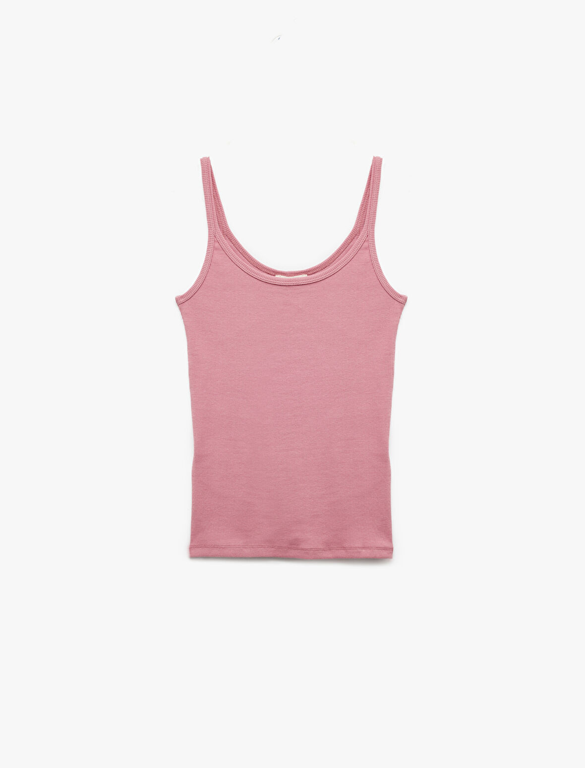 Pamuklu U Yaka Slim Fit Fitilli Atlet